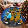 Scooby Pattern Round Rug, Indoor/Outdoor Mat, for Picnic, Gameroom, Bedroom, Office, Living Room, Home Decor Carpet, Birthday Gift