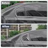Pair Rear Side Window Trim Spoiler for BMW 5 Series E60 E61 2004 2006 2007 2008 2009 2010 Window Shutter Cover Louver Air Vents