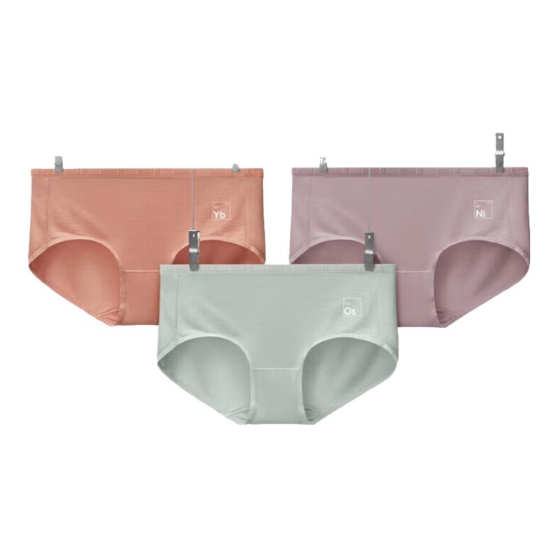 Bananain 5-Series Women's 7A Antibacterial Modal Mid-Waist Briefs 3-Pack