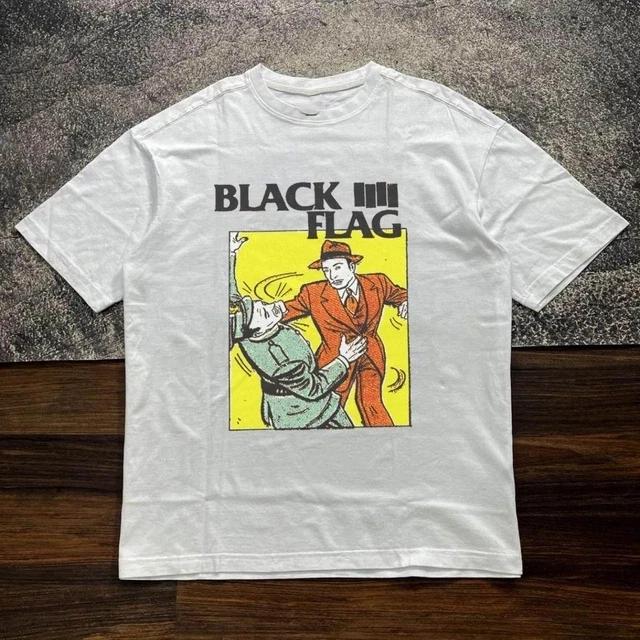 Black flag Band T-T-shirt Short Sleeve Full Size XL