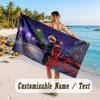 Personalisier Handtuch, Miraculous Ladybug Individuell Bedruckt Name Text, Super Saugfähiges Handtuch Für Strandurlaub