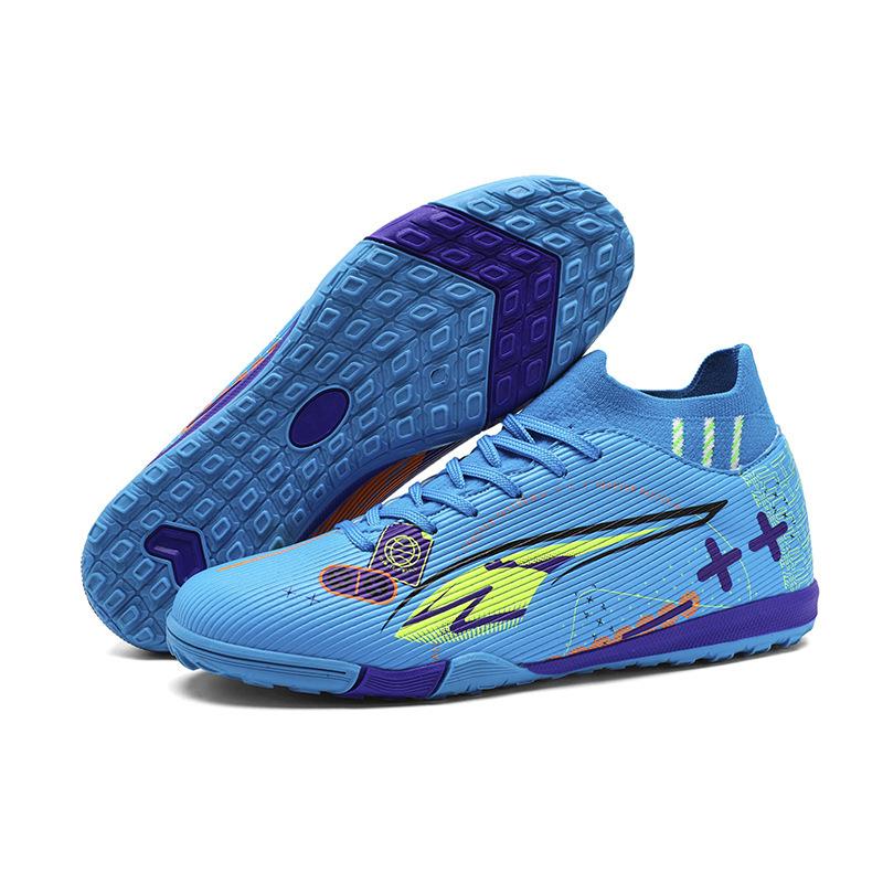 Spot 2025 New Graffiti Kids and Youth Soccer Boots Spike Broken Nail Competition Training Artificial Grass