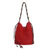 Hollow woven fashionable large-capacity bucket bag women's summer new holiday wind beach straw shoulder bag