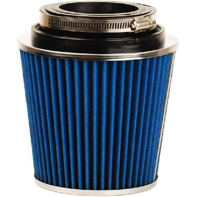 HIFROM High Flow Round Tapered Universal Clamp-On Air Filter 8136 for Vehicle,Washable Filter