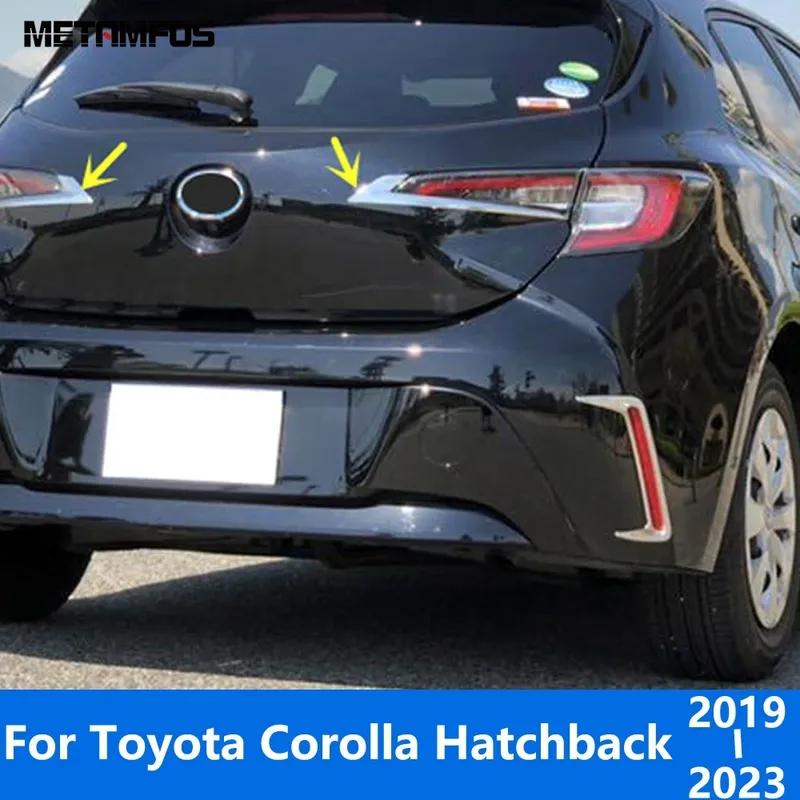 Rear Light Lamp Eyelid Eyebrow For Toyota Corolla Hatchback Chrome Taillight Molding Trim Accessories