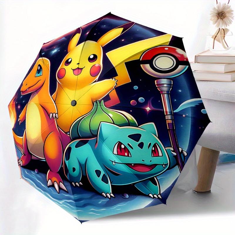1pc Pokémon Automatic Opening/closing Umbrella, Compact Travel Umbrella - - Festive Accessory, Sturdy Ribs Y250807102
