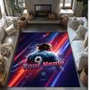 Erling Haaland Printed Crystal Velvet Rug Non‑Slip Crystal Velvet Carpet For Sofa Bedroom Indoor Home Decoration