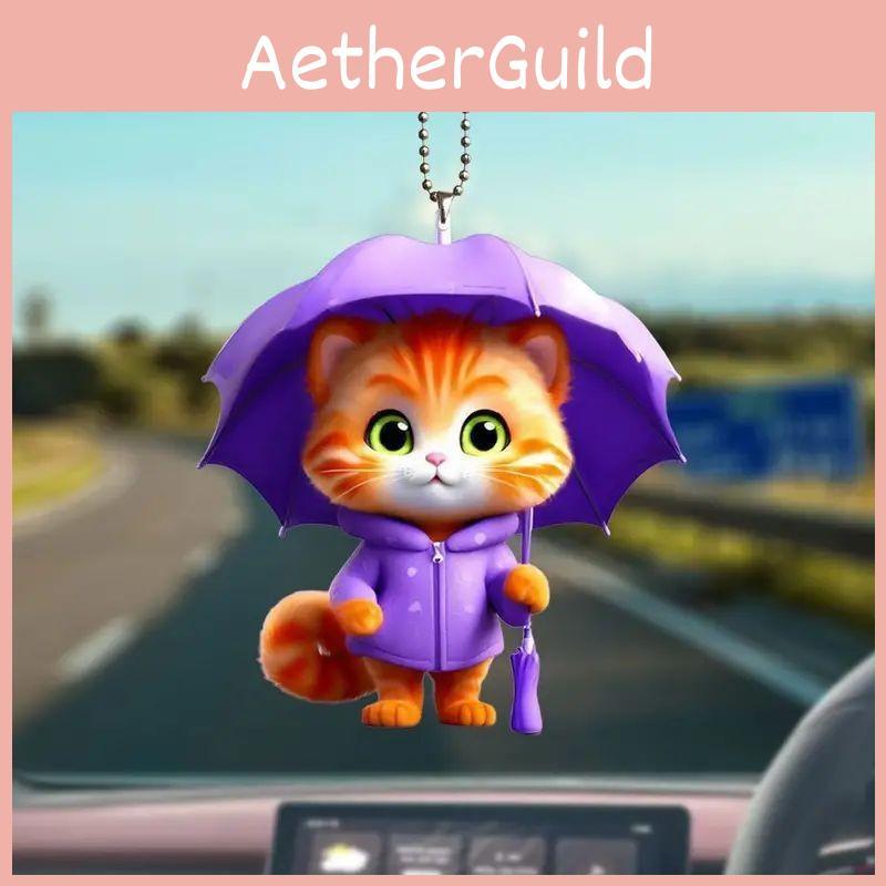 Pandantiv Acrilic Model Pisică Drăguță Pentru Accesorii Decor Mașină