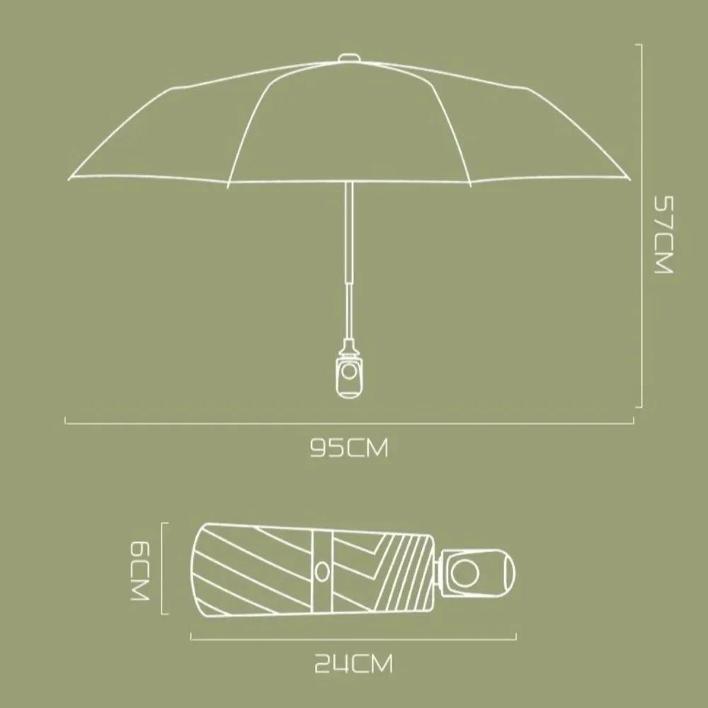 Thickened Automatic Umbrella UPF50+ Dual Use Protection Sun Rain Umbrella UV Sunshade Folding Umbrella Outdoor Activities