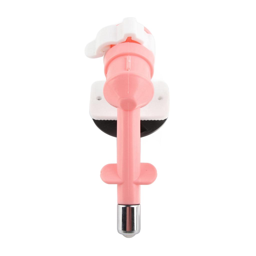 ABS Dog Feeder Hanging Leak Proof Nozzle Drinking Water Head Pet Supplies Accessory(Pink )