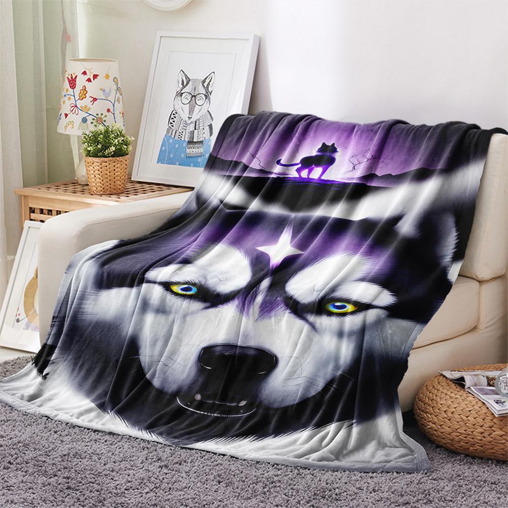 1 ks Flanelová deka s kresleným potiskem, Vysoce kvalitní, Pohodlná pro všechna roční období, Domácí dekorace, Teplo a pohodlí, Perfektní jako vánoční dárek k narozeninám