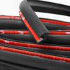 9 Meter Self-Adhesive Tire Lip Trim Strip Auto Tyre Eyebrow for Car And Pickup Wheel Wells Fender Flare Rubber Seal Protection