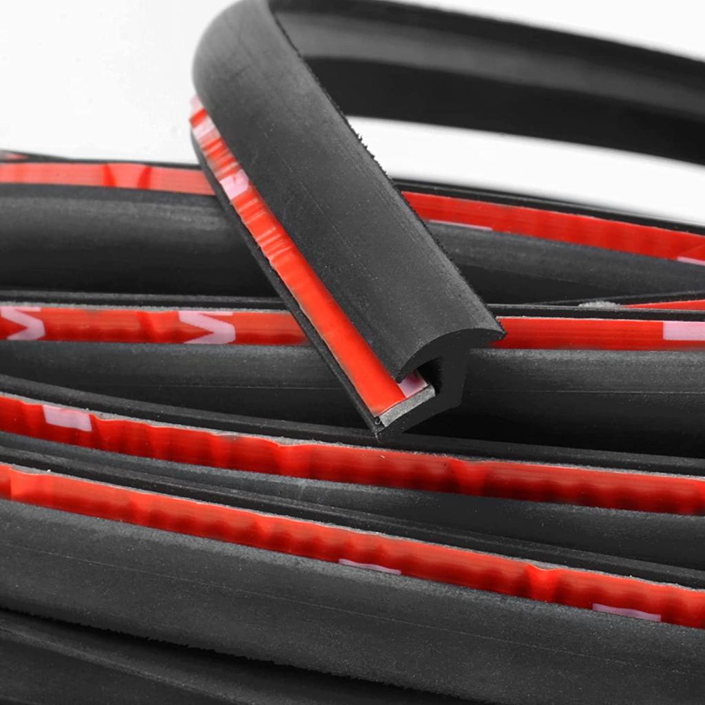 9 Meter Self-Adhesive Tire Lip Trim Strip Auto Tyre Eyebrow for Car And Pickup Wheel Wells Fender Flare Rubber Seal Protection