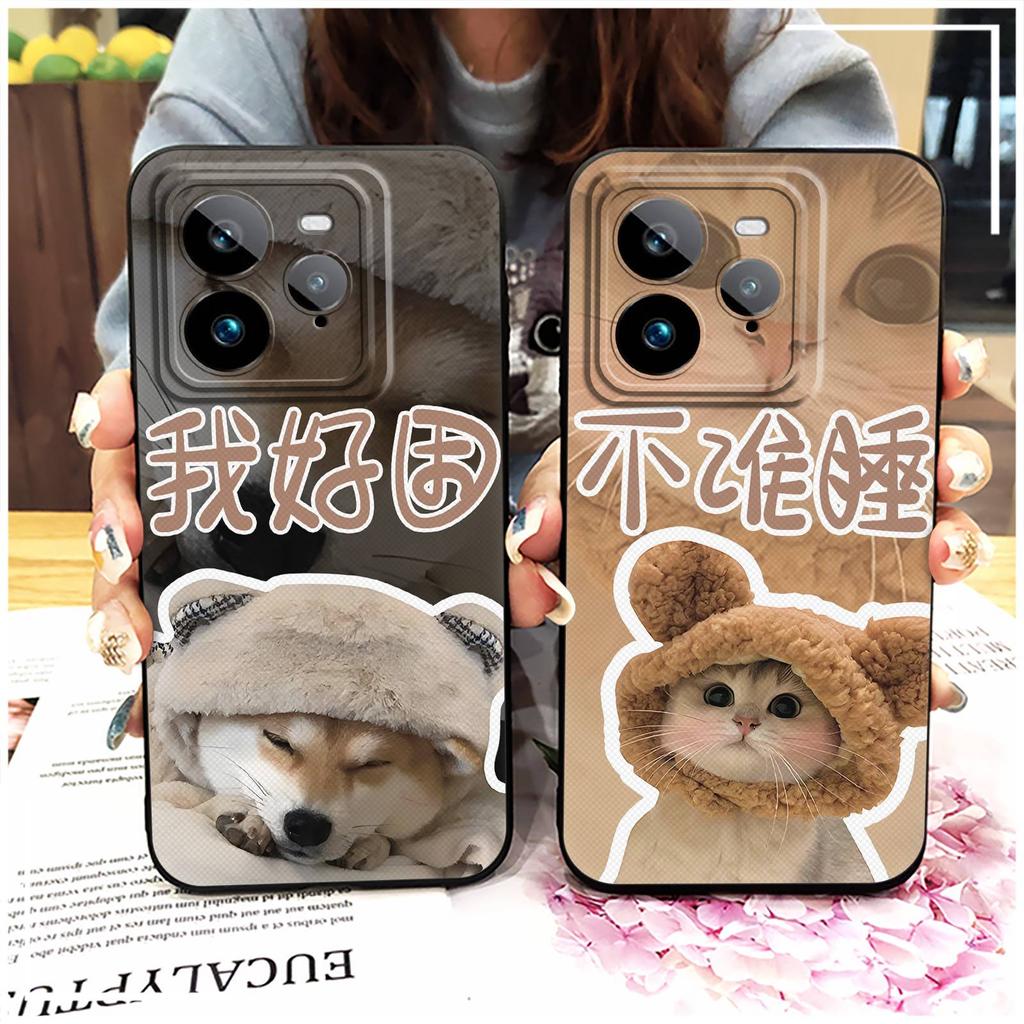 Cartoon Silicone Phone Case For Realme GT7 Pro TPU Shockproof Couple Phone Pouch Anti-dust Full Wrap Soft Case Graffiti