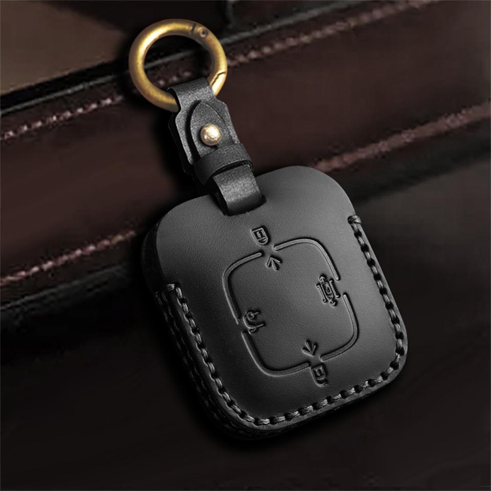 Leder Autoschlüssel Hülle Abdeckung für Zeekr 001 Schutz Schlüsselanhänger Halter Schale Fob Tasche Innenausstattung Zubehör