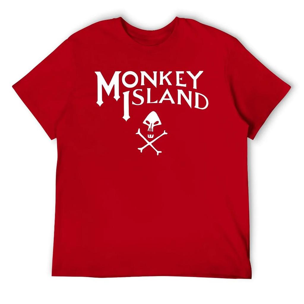 Monkey Island Classic Round Neck T-shirt Motion Tees Unique Funny Joke Fitness USA Size