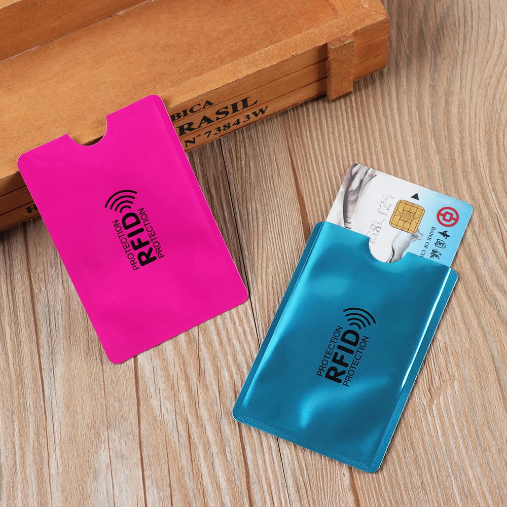 5 Stück Sicherheit Kreditkarten Aluminium Bankkarte Halter Hülle Geldbörse RFID Blockierend Schutz Hülle Abdeckung
