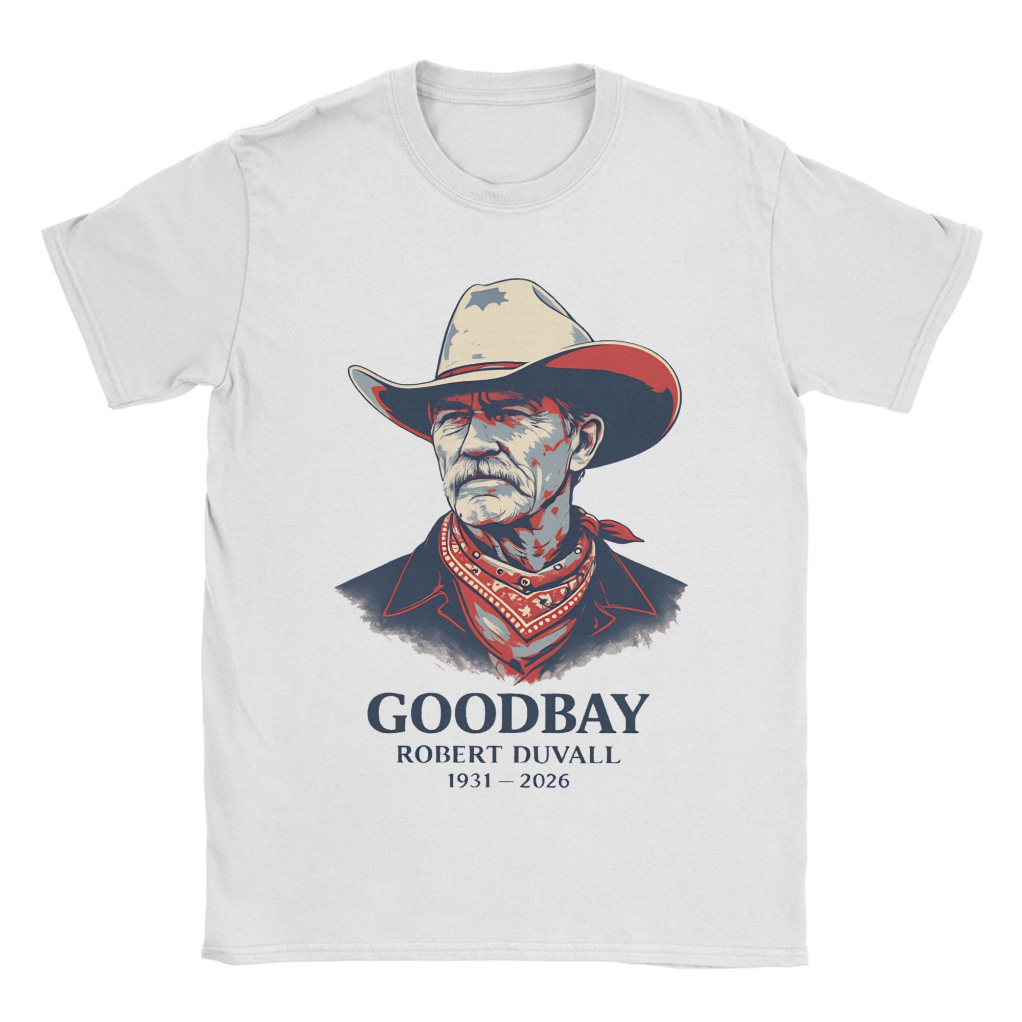Robert Duvall Graphic Printed T Shirt for Unisex Women  100 Cotton  Tee Shirt Clothes S