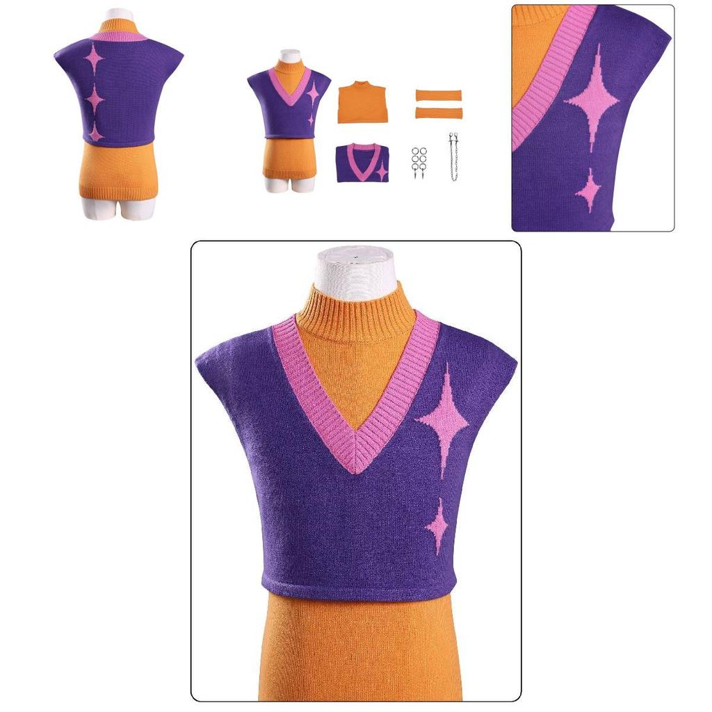 Kpop Demon Hunters Cosplay Costume With Polyester Fabric For Anime Game Role Play