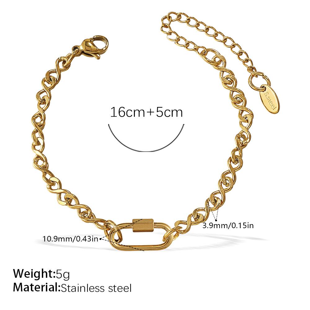 Japan And South Korea Fashion Niche Bracelet Necklace Women'S Personality Design Versatile Jewelry Does Not Fade Popular Trend