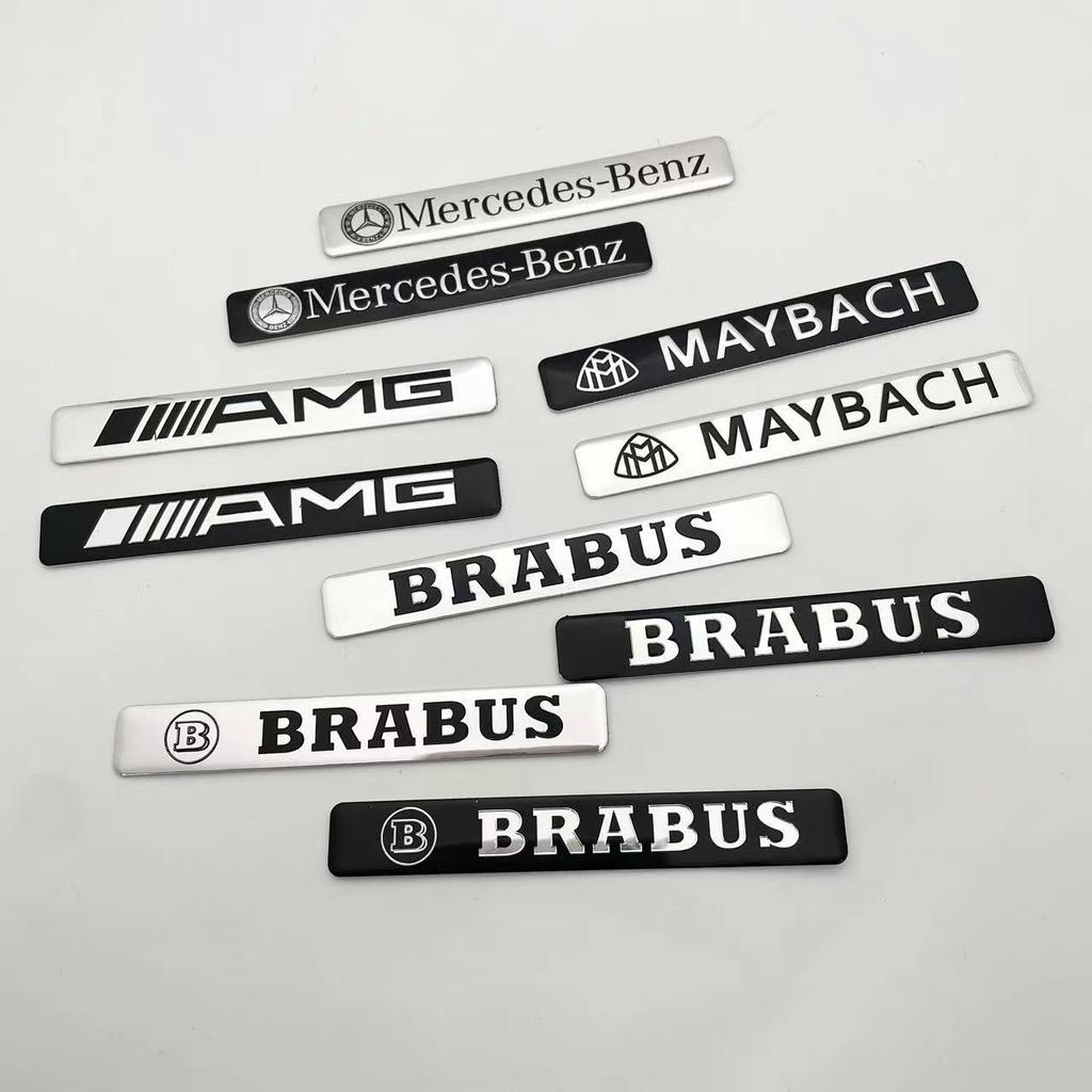 2025 Chaud 3D Métal Badge Autocollants Décalcomanie Accessoires Pour Mercedes Benz AMG Brabus Maybach W206 W204 W205 W212 W213 W221 W222 W223