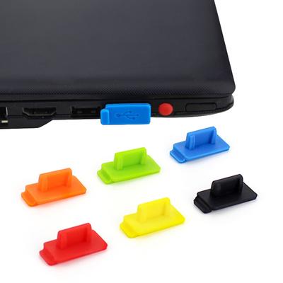 Silikon-Staubschutzstecker für Laptops, universeller USB-Anschluss, Kunststoffstecker, Standard-Schnittstellenschutzstecker, Ladebuchsenabdeckung