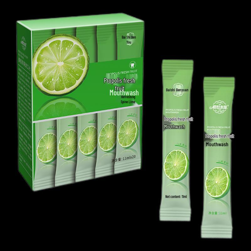 Baishi Bencao Fresh Fruit Portable Mouthwash Strips