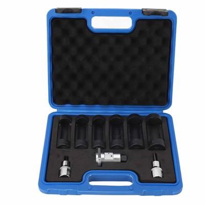 Sada nástrčných klíčů na matice tlumičů s 12hranným pohonem, snadno vyjímatelnými, 16 mm, 18 mm, 19 mm, 21 mm, 22 mm, 24 mm, univerzální