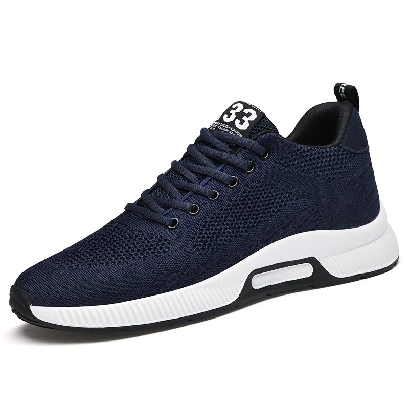 

Flying woven upper inner height increase sports shoes casual versatile wear-resistant running shoes men s shoes 48