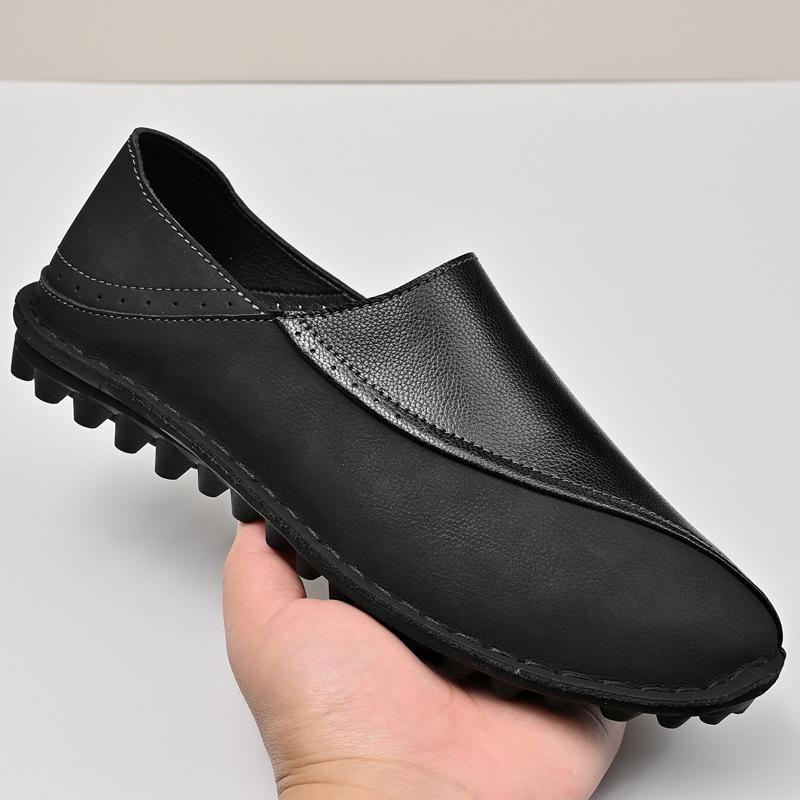 

Amazon Pinduoduo loafers men s one-pedal lazy driving shoes soft-soled monk shoes large-size casual shoes 46 чорний