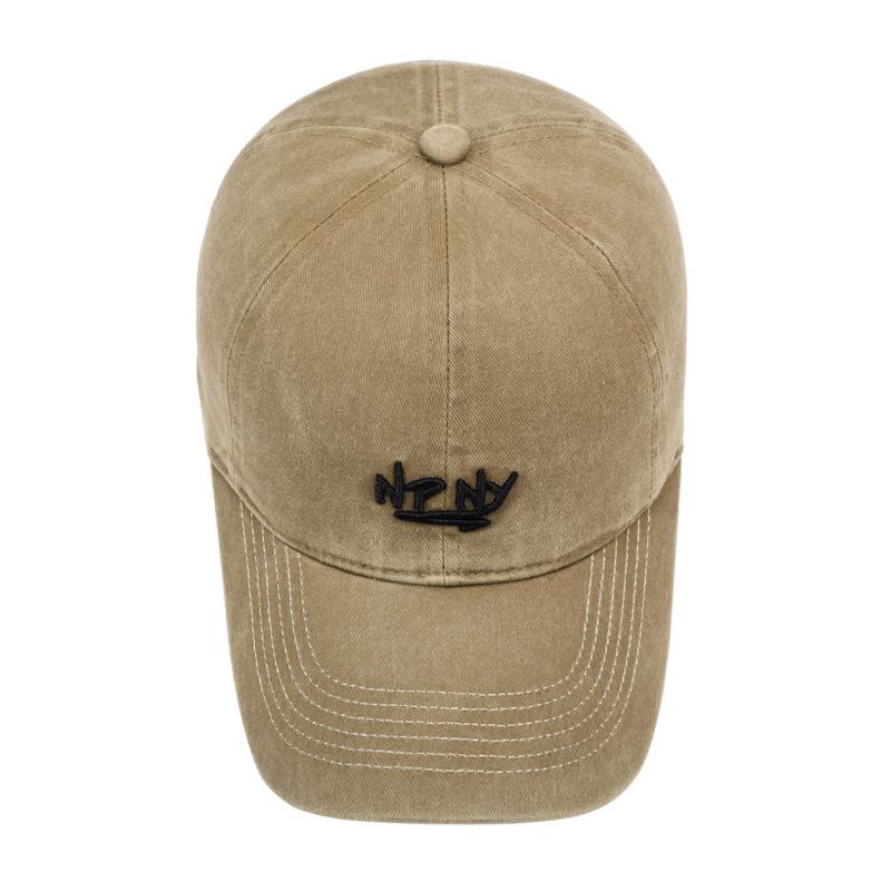 Unisexová baseballová čepice v korejském stylu s výšivkou, klobouk proti slunci