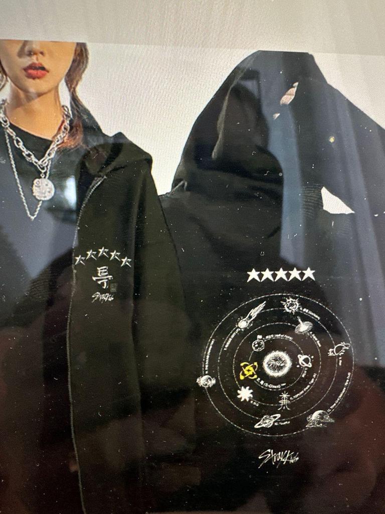 Unisex Harajuku Stray Kids Maxident Print Zip-Up Hoodie, Hip-Hop Y2K Style
