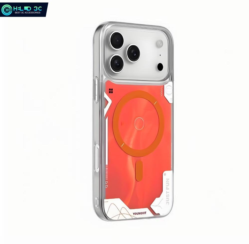 Shining In Dark Youngkit Quicksand Magnetic Case Compatible with Iphone 17/16 Shockproof for Iphone 16 Pro Max Case for Iphone 17 Pro Max Case