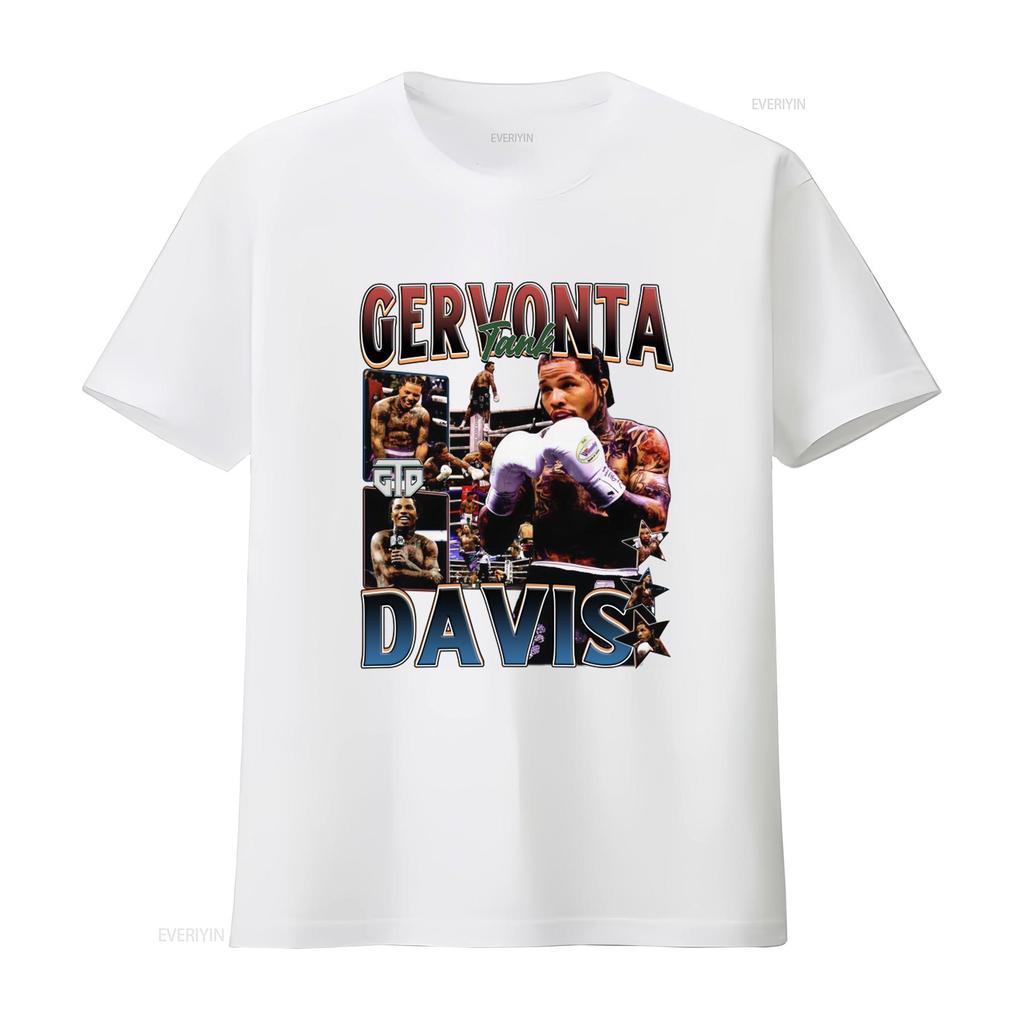 Gervonta Davis Tank T Shirt Vintage Style Boxer Wba Boxing Vintage Washed Designer Clothes Top For Everyday Wear Comfortable