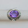 925 Sterling Silver Amethyst Ring, Purple Gemstone Ring, February Birthstone Ring, Handmade Ring, Oval Amethyst Designer Ring, Promise Ring