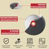 A New Type of Pizza Cutter with A Protective Hand Cover, Detachable Drum Protective Hand Cutter,Stainless Steel Kitchen Tools
