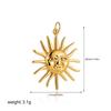 Exquisite Waterproof Moon Star Sun Evil Eyes Pendant for Women Charms Gold Color DIY Accessories Stainless Steel Jewelry