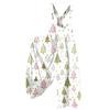 Women's Summer Overalls Floral Print Vintage Jumpsuit (Non-Adjustable Straps)