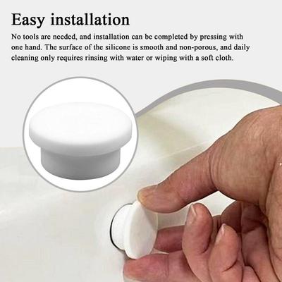 Sink Overflow Drain Cover Silicone Round Overflow Cover Reusable Sealing Tool Bathroom Supplies Water Basin Decoration For Home