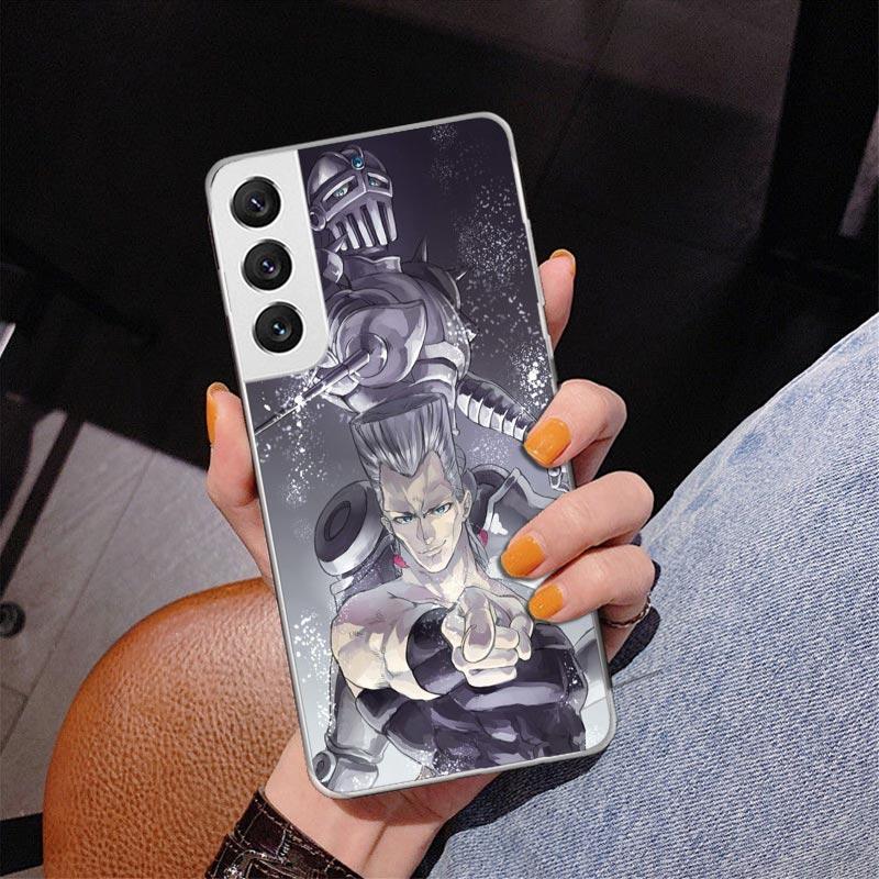 JoJo Bizarre Adventure Phone Case For Samsung Galaxy S24 S25 Edge S26 Ultra S23 S22 S21 Plus S20 FE + Personalized Print Cover G