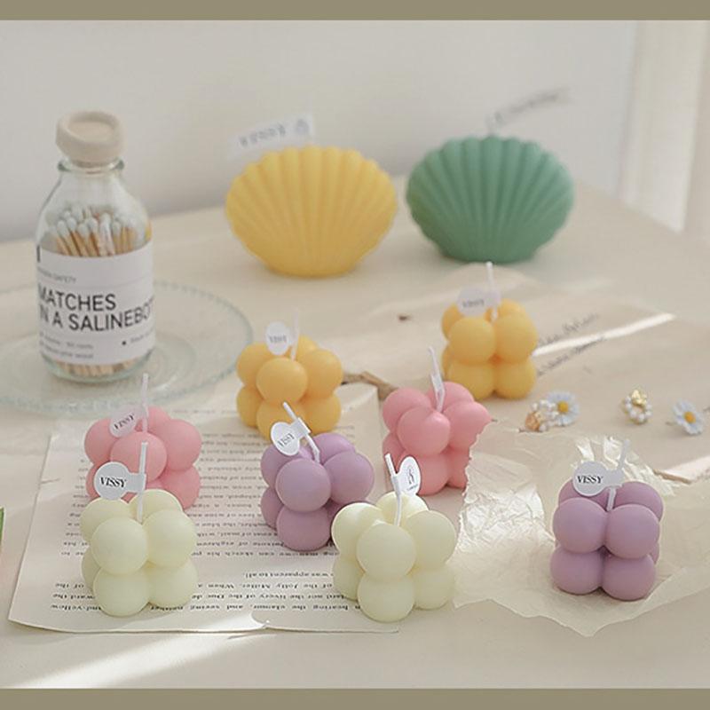 Colorful 4x4 Mini Cube Candle Strong Fragrance Home Table Ornament Perfect Birthday Gift And Room Aromatherapy Candles