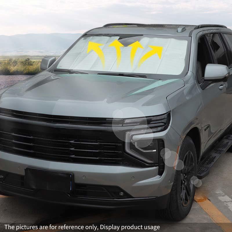 Fit For GMC-YUKON /Tahoe 2024 Up Car Front Windshield Sunshade Window Shade Foldable Sun Visor Cover Car Interior Accessories