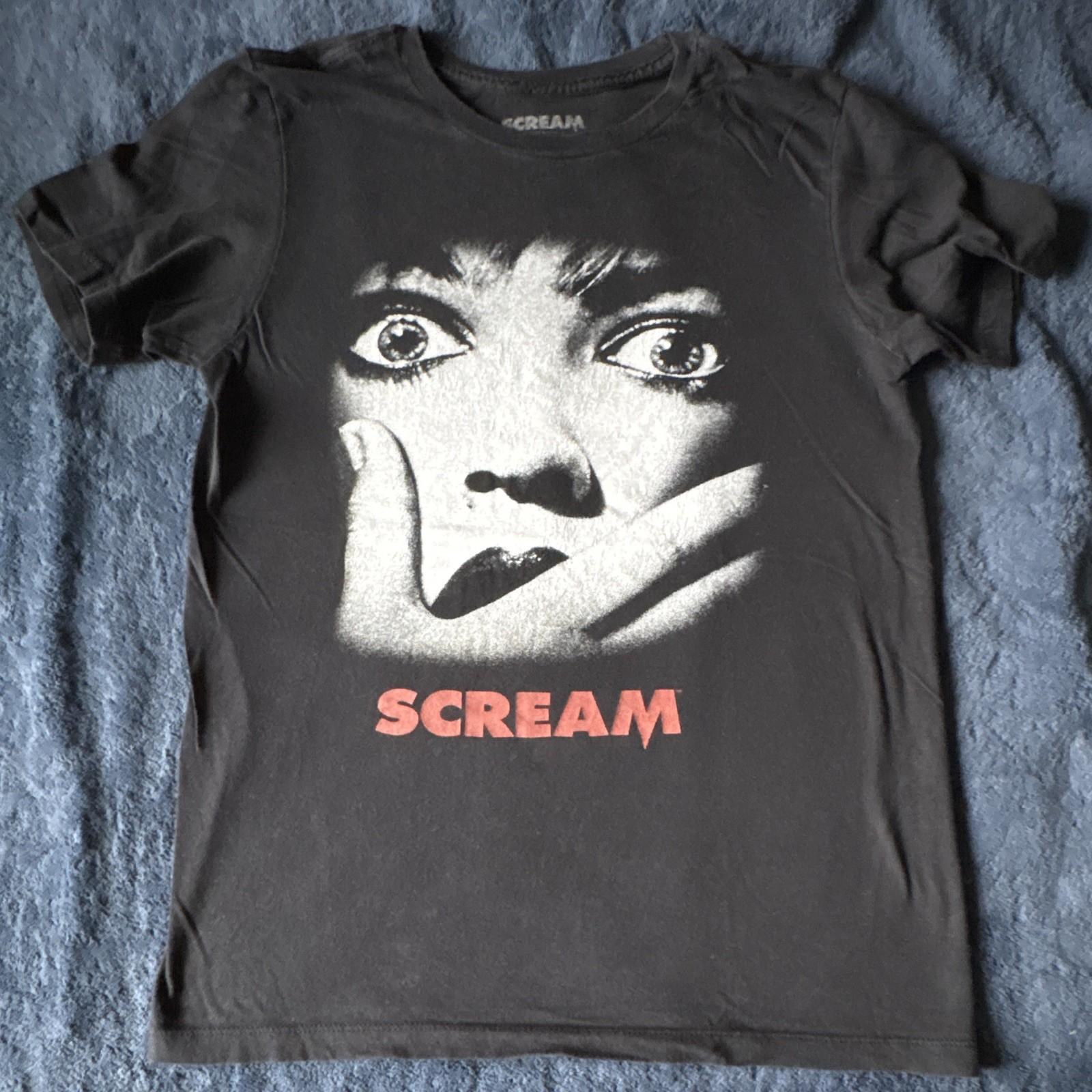 Scream Black Movie Graphic Print T-Shirt  Scream  Horror Film Tee Unisex T-Shirt L