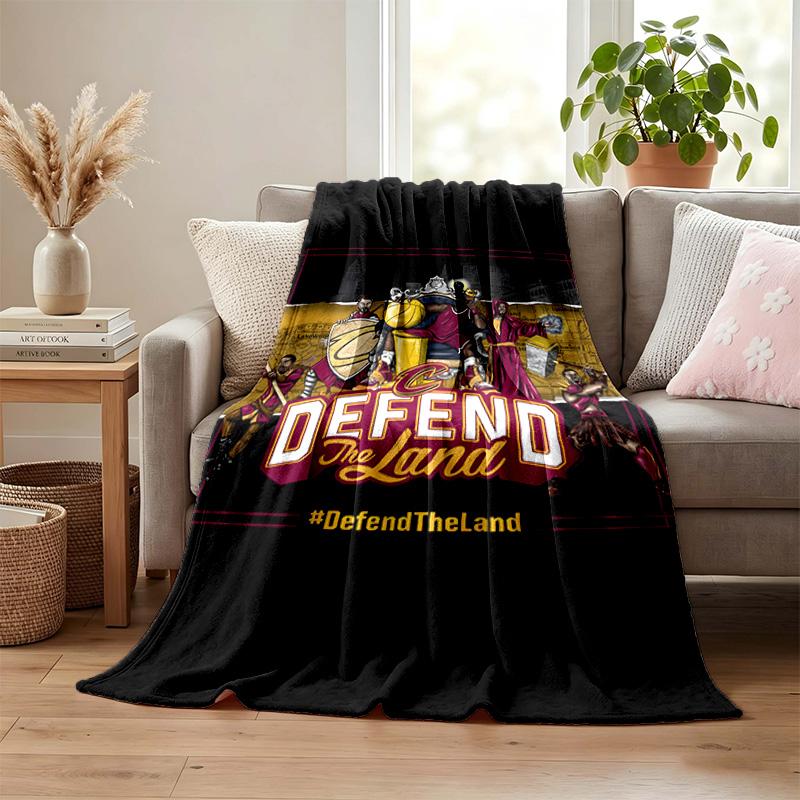 Cleveland Cavaliers blanket Flannel Blanket Soft Cozy Plush Throw for Sofa Bed Lightweight Home Decoration