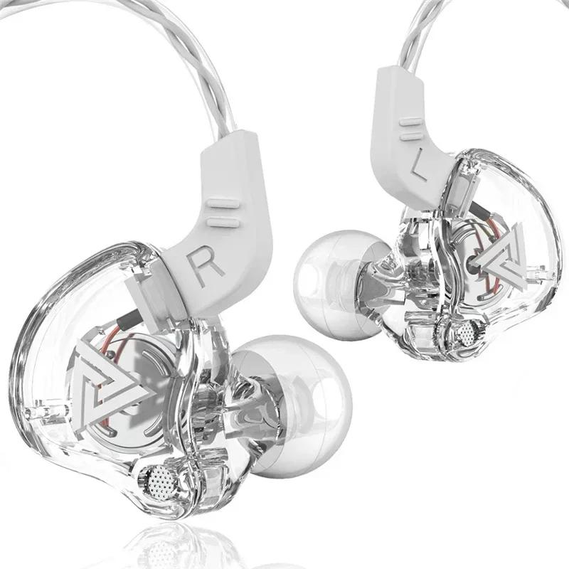 Fone de Ouvido Intra-Auricular QKZ AK6 Original 6 Unidades de Driver Dinâmico Fone de Ouvido Com Microfone Estéreo Esportivo HIFI Subwoofer Headset Monitor Fones de Ouvido