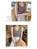 Women's French Chic Knitted Camisole: Summer Ice Silk Vest with Stylish Back Design