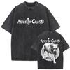New In Top & Tees Mens T-Shirt Camisetas Rock Band Alice In Chains Dirt Washed Vintage Short Sleeved Round Neck Y2k Tshirt