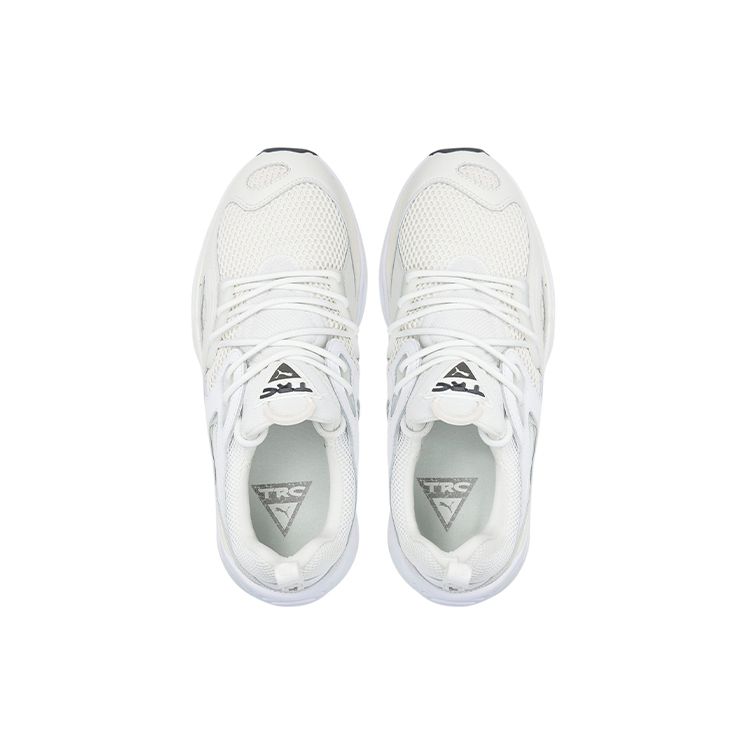 Puma Trc Blaze Pyramids Fabric Synthetic Leather Classic Casual Low Top Sneakers Unisex Sneakers White Gray 384957-01