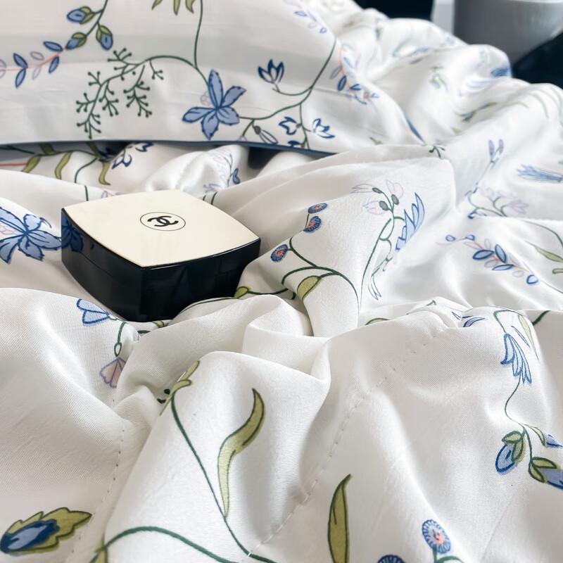 Plover Hemp-Feel Cotton Summer Quilt Set
