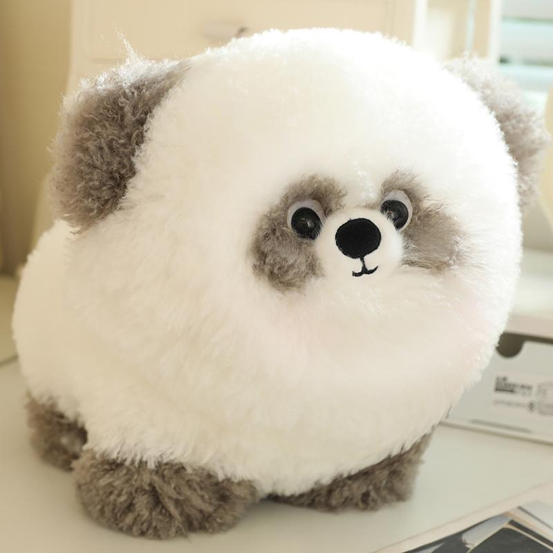 Kawaii Long Hair Animal Series Plush Doll Round Fat Cat Dog Panda Rabbit Brown Bear High Quality Plush Toy Soft Stuffed Cotton